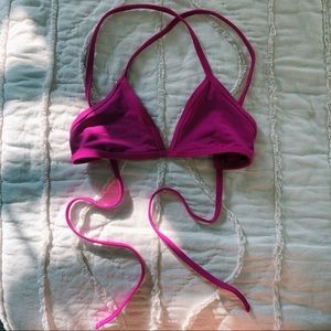 Jolyn Purple Triangle Swim Top